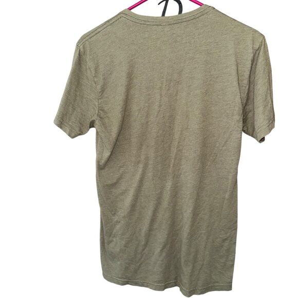 Disney Parks Mountain Man Splash Mountain V Neck T Shirt Small Army Green - Picture 6 of 11